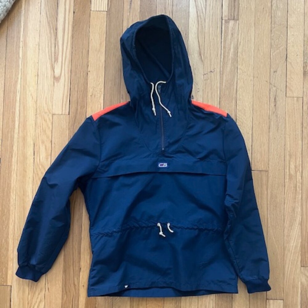 Vintage CB Sports Blue and Orange Anorak/Jacket Size Small